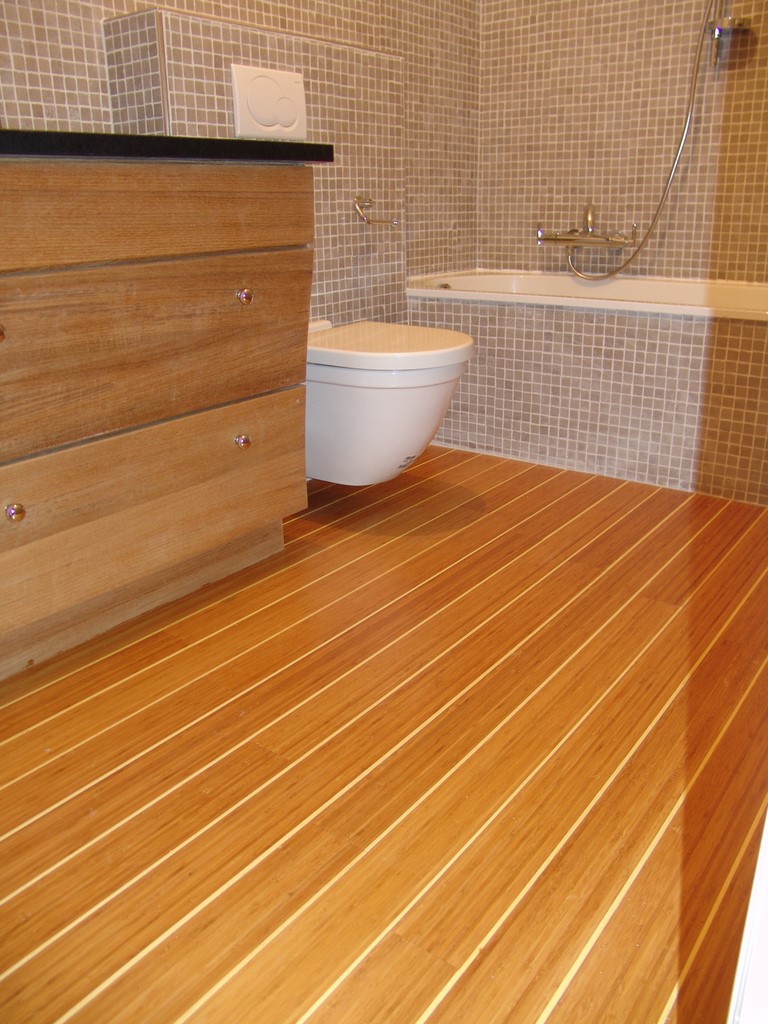 parquet bambou pont de bateau