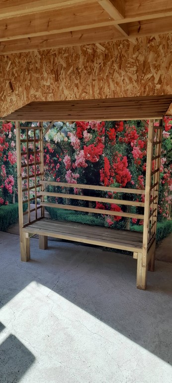 Banc couvert