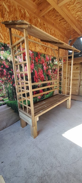 banc couvert bois