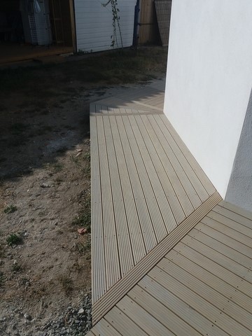 terrasse bois en pin radiata