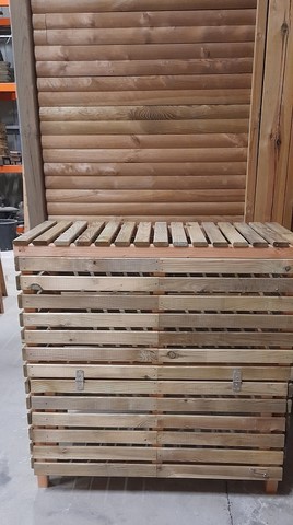 composteur bois traité 490 L