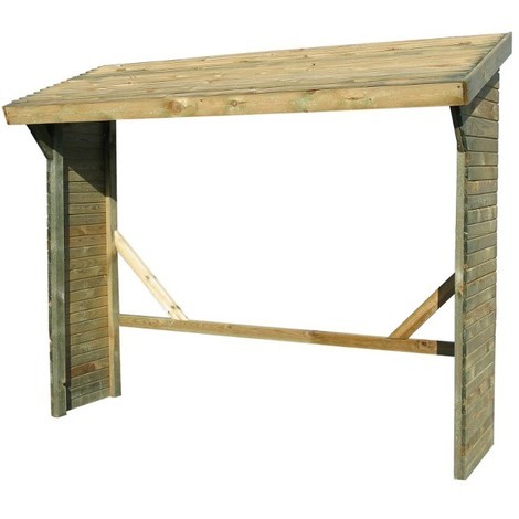 Les produits   Abri, carport - Abri bûche 2 stères en pin