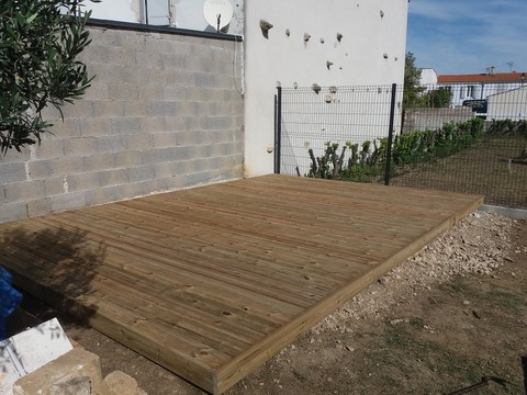 terrasse en pin classe 4